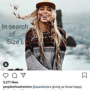 Not selling - in search of...size L Sweater